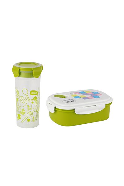 DELCASA Lunch Box and Water Bottle Set- DC3216
