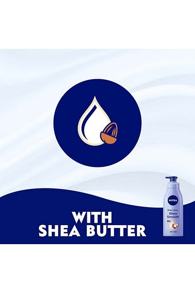 NIVEA Pack Of 2 Shea Smooth Body Lotion 400ml