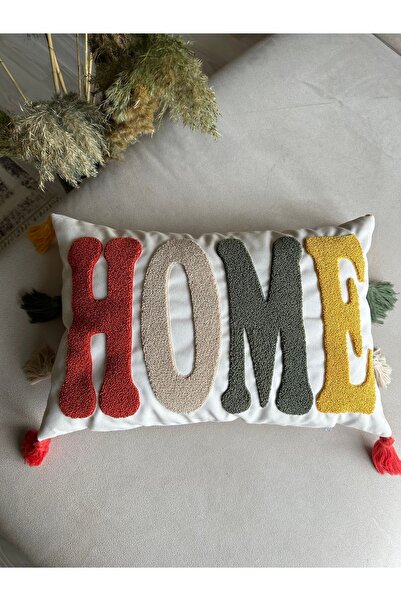 Reset Bmyhome Punch Nakışlı Kırlent Kılıfı