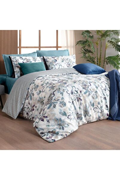 Sarev طقم غطاء لحاف مزدوج من الساتان باللون الأخضر من Uliana - 100% قطن، "300 TC"