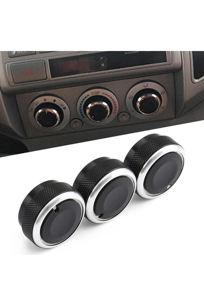 Choice 3pcs/Set For Toyota Tacoma Platz Vios Vitz Yaris Echo Scion xB AC Switch Knob Air Conditioning Al...
