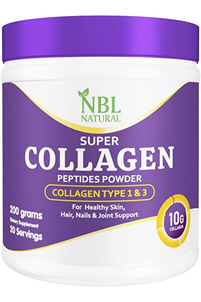 NBL Natural Super Collagen Peptides Powder Unflavored 200 grams, Hair, Nails ...