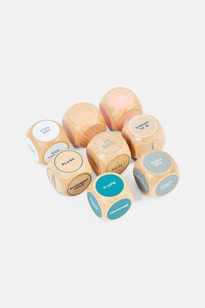 Tchibo Workout Dice Set , Tan Combo