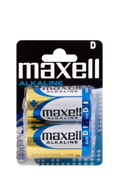 Maxell Αλκαλική Μπαταρία R20 (D) 2 Τεμάχια/Σετ