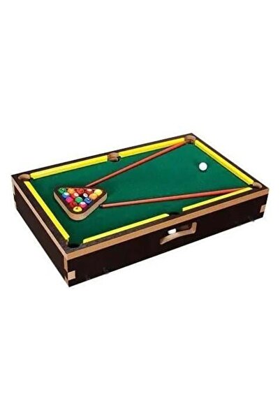 AKÇİÇEK OYUNCAK Ahşap Bilardo Oyunu Masa Üstü (Ayaksız Model)