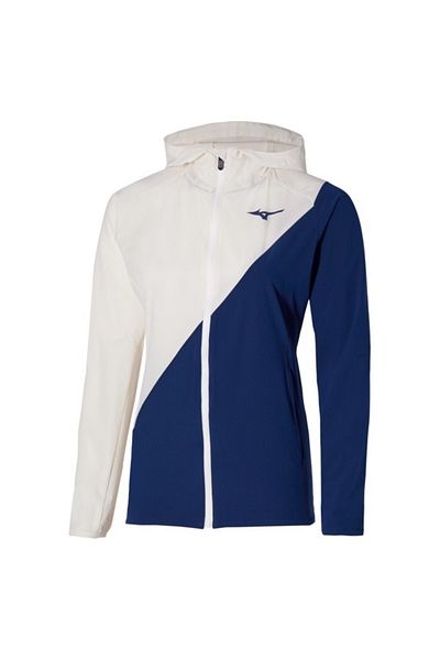 MIZUNO Jachetă cu glugă Mugen pentru femei, cu glugă, albastru/alb