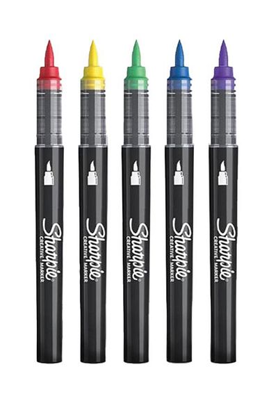 Sharpie Acrylic Pen Set of 5 - Creative Marker, Brush Tip,2201182