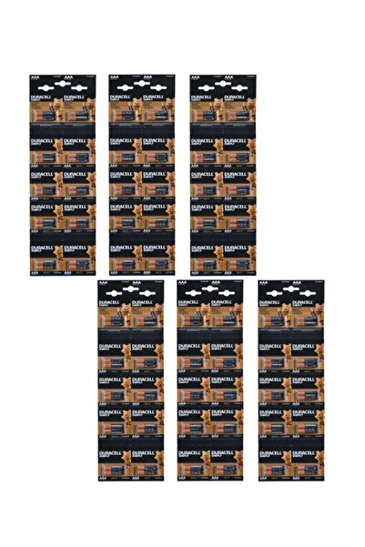 Duracell AAA Alkalin İnce Kalem Pil 20'li Kartela 6 Paket