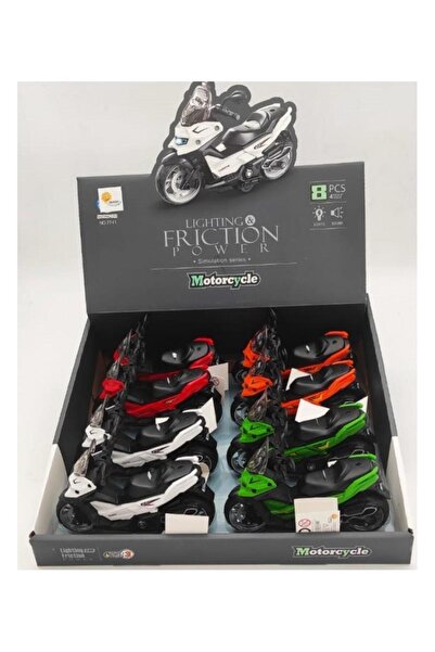 Duman Motorcycle with Friction Lights and Sounds (Qty)
