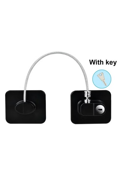 Primo Plus قفل نافذة كابل أمان للأطفال مع مفاتيح للأبواب والثلاجات ونوافذ المباني العالية