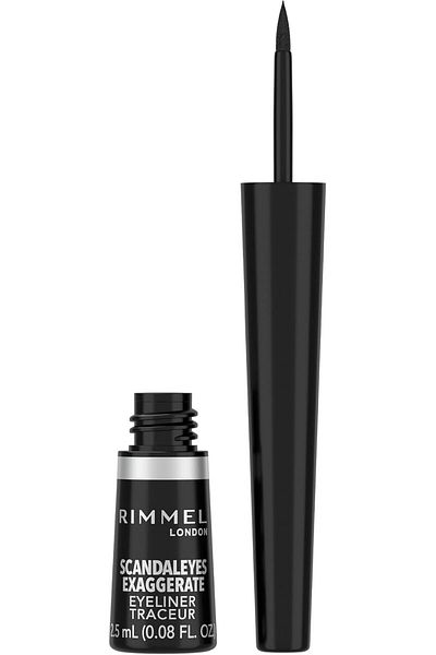 Rimmel Exaggerate Liquid Eyeliner by Rimmel London, Black, 2.5ml, Glossy
