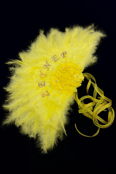 ZEYMERADE مروحة الزفاف الصفراء، حفلة توديع العزوبية، العروس لتكون، وصيفة العر...