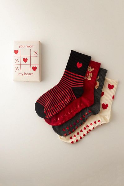 Katia&Bony Red Heart Teddy Socks - Pack of 4