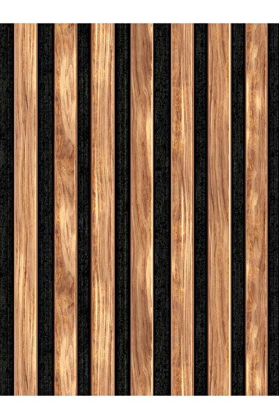 dreamwall Ahşap Lambri Desenli Isı Ve Ses Yalıtımlı Sağlıklı Tekstil Duvar Kağıdı