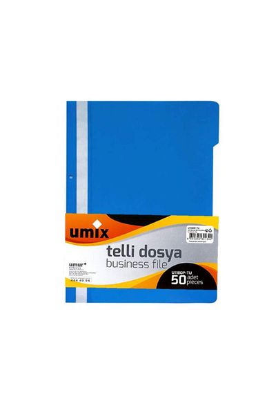 Umur Umix Wire Plastic File Blue 50 Pcs 1 Pack