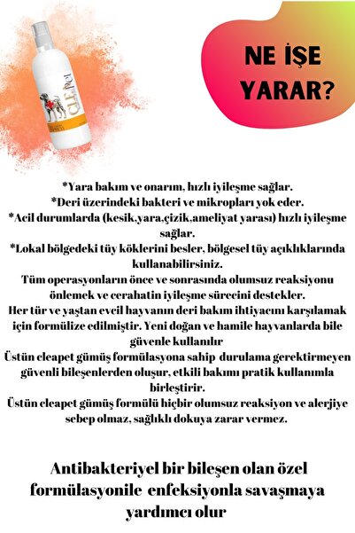 Cleapet ACİL MÜDAHELE SPREY 250 ML