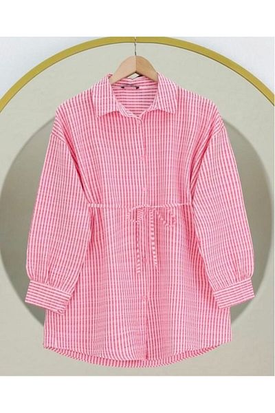 modasindoma Women's Waist Lace up Shirt