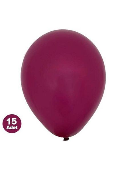 Parti Dükkanım Plum Balloon 15 Pieces