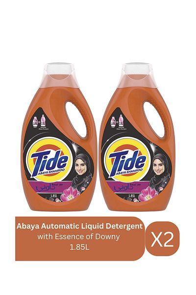 Tide Abaya Automatic Liquid Detergent with Essence of Downy 1.85L X2
