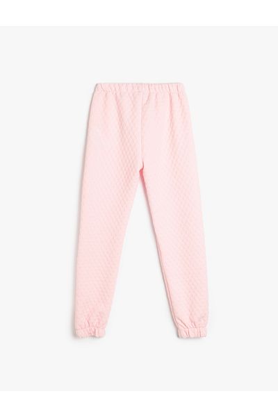 Koton Textured Jogger Sweatpants with Elastic Waist