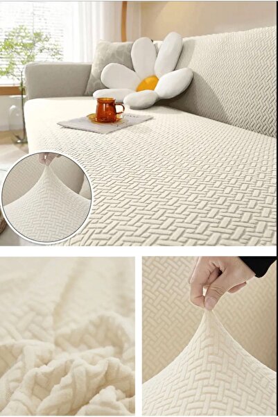 BTF HOME Lastikli Yıkanabilir 3 Kişilik Koltuk Örtüsü Kanepe Kılıfı Çekyat Örtüsü Koltuk Kılıfı