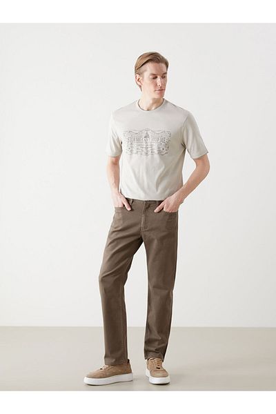 LC Waikiki Ανδρικό παντελόνι Chino LCWAIKIKI Basic Standard Fit Gabardine