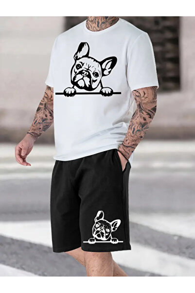 Nebulaa Tekstil Σετ φόρμας με σχέδια NEBULAA |   Σχέδιο Γαλλικού Μπουλντόγκ