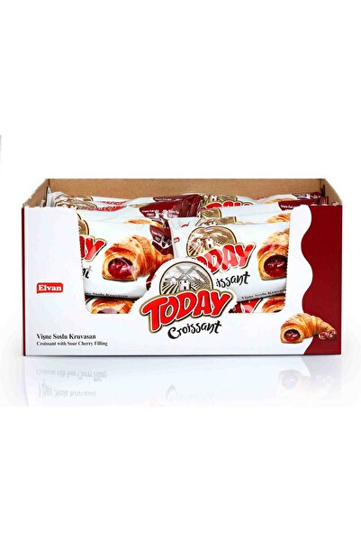 Elvan Today Kruvasan Vişneli 40 Gr. 20 Adet (1 Kutu)