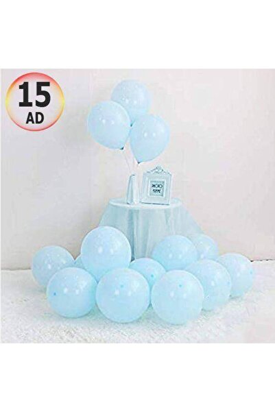 Parti Dükkanım 15 بالونة ماكارونس زرقاء
