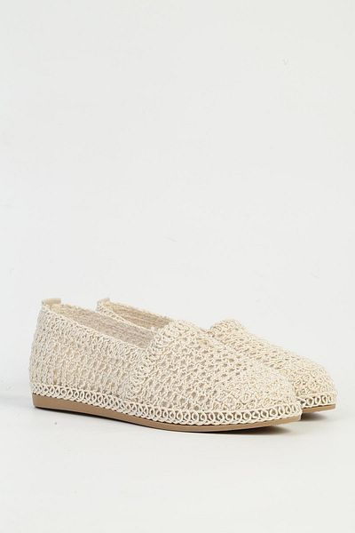 Pierre Cardin Cream Women's Ballerina Casual Shoes Pc-54572