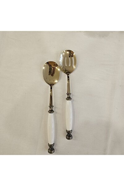 MaviDamla Antique Titanium Salad Set of 2