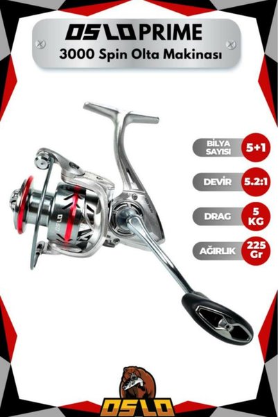 Oslo Prime 3000 Legend 270cm 7-40gr 8 Örgü Spin Olta Seti