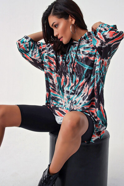 Bigdart Φόρεμα φούτερ 4125 Mint Oversize