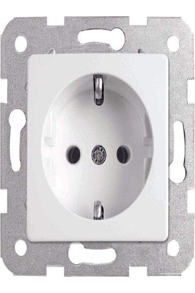 VİKO Karre Topraklı Priz Çerçeve (BEYAZ)