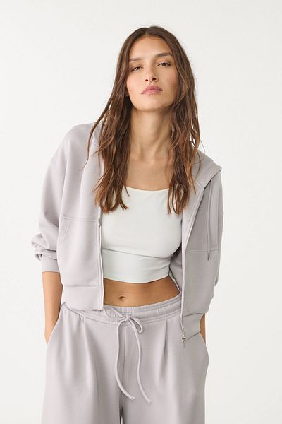 Stradivarius Soft touch hooded jacket