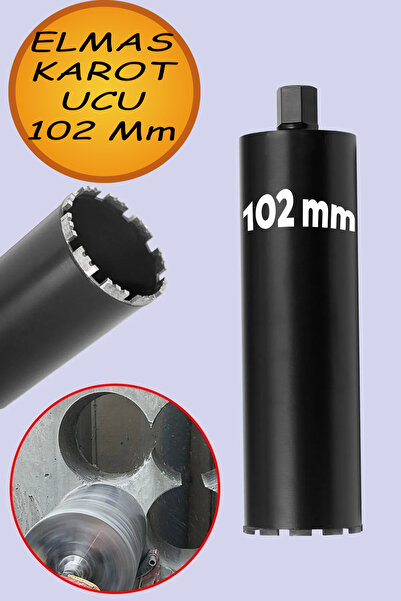 NUBLADO Elmas Karot Ucu 102 mm Shun Beton Zemin Duvar Delme Delik Açma Panç A...