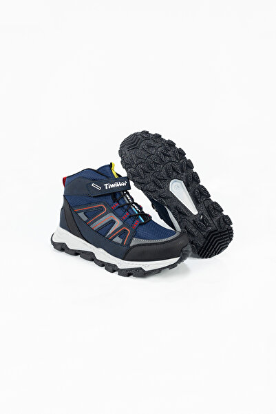 Tiwittos Çocuk Erkek Lacivert Siyah Su Geçirmez Bantlı Bot