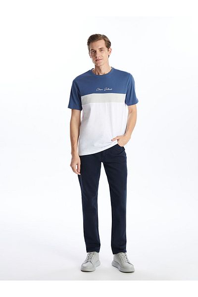 LC Waikiki Ανδρικό μπλουζάκι LCWAIKIKI Classic Crew με κοντό μανίκι Color Block