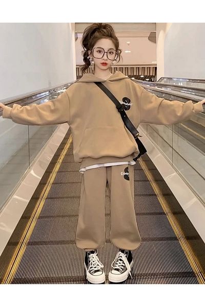 NoVibe Kids Dont Printed Top and Bottom Tracksuit Set