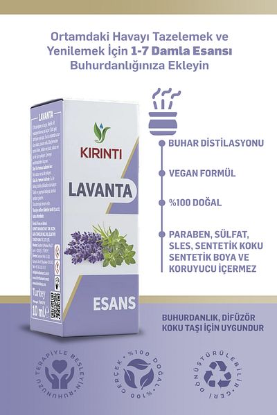 KIRINTI 2000 Lavender Crumb - 100% Pure, Essential Oil 10 ml