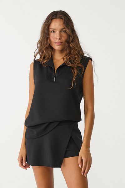Stradivarius Soft-touch vest with zip
