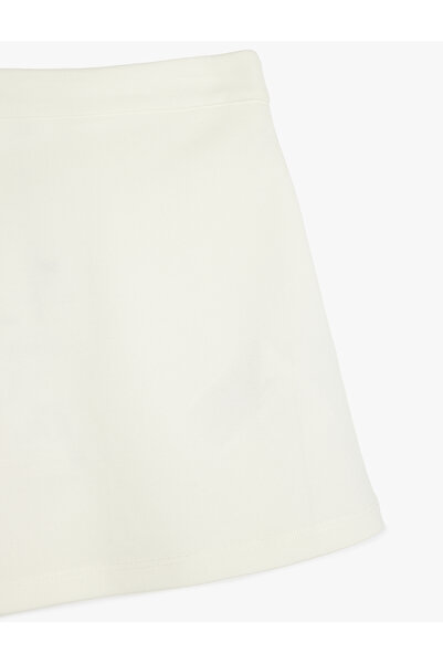 Koton Elastischer, plissierter Basic-Rock aus Viskosemischung