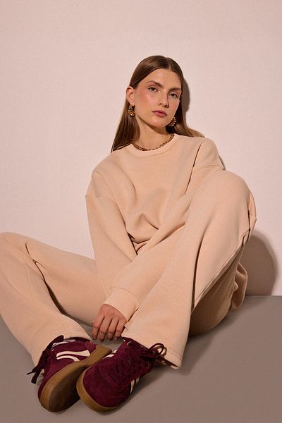 Touché Privé Elastic Waist Knitted Trousers