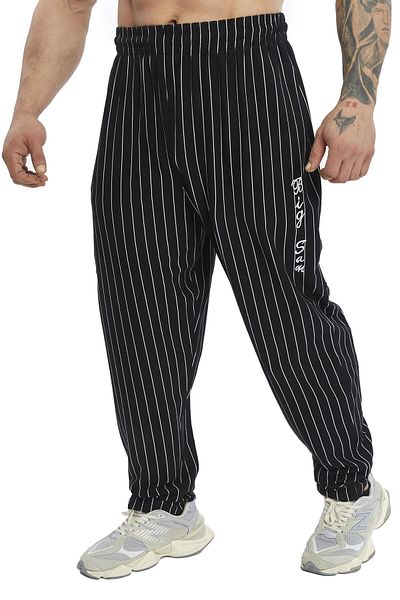 Big Sam Loose Fit Thin Striped Summer Sweatpants Big Sam Pnt1408