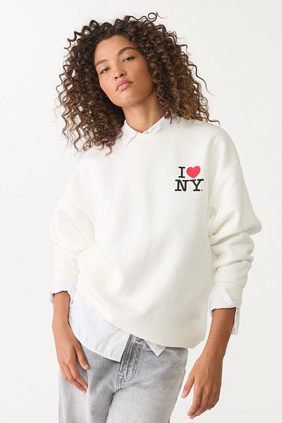 Stradivarius I love NY oversize sweatshirt