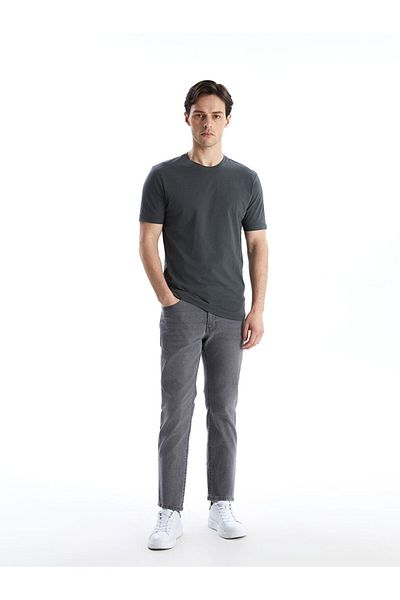 LC Waikiki New Season Crew Neck Combed Cotton Men's T-Shirt - S50842Z8