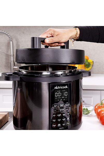 Nutricook Smart Pot 2, 9 in 1 Electric Pressure Cooker, 6 L, 1000 W, , Black, NC-SP204K