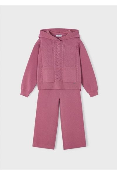 MAYORAL fată copil pantaloni tricot pulover set 2 piese 4508