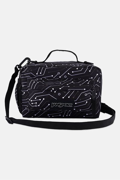 Jansport Kids Boy Brand Logo Lunch Bag 15 H X 25 L X 17 W Cm, Black