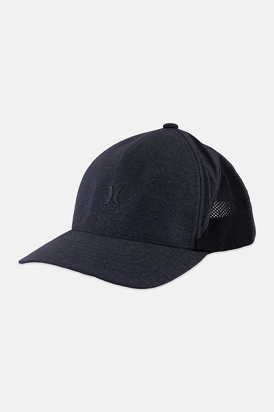 Hurley Men Brand Logo Phantom Mission Cap, Dark Grey